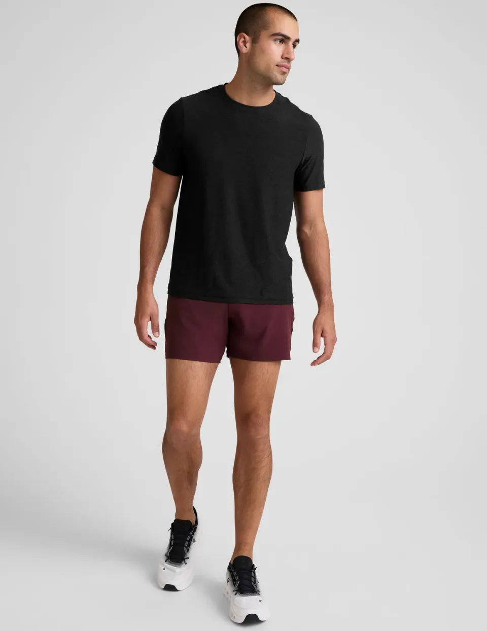 Beyond Yoga Pivotal 2.0 Men's Lined Short 5" shorts Deep Maroon vinröd