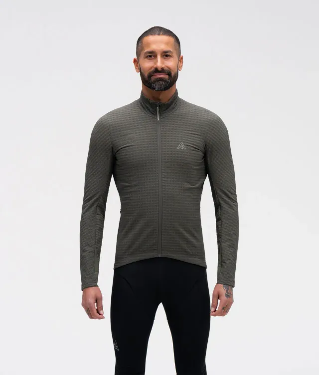 7mesh Seton långärmad cykeltröja herr dark shadow thermal