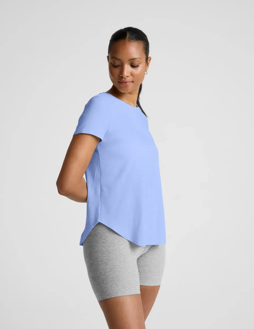 Beyond Yoga Featherweight On The Down Low T-shirt Pastel Periwinkle lätt