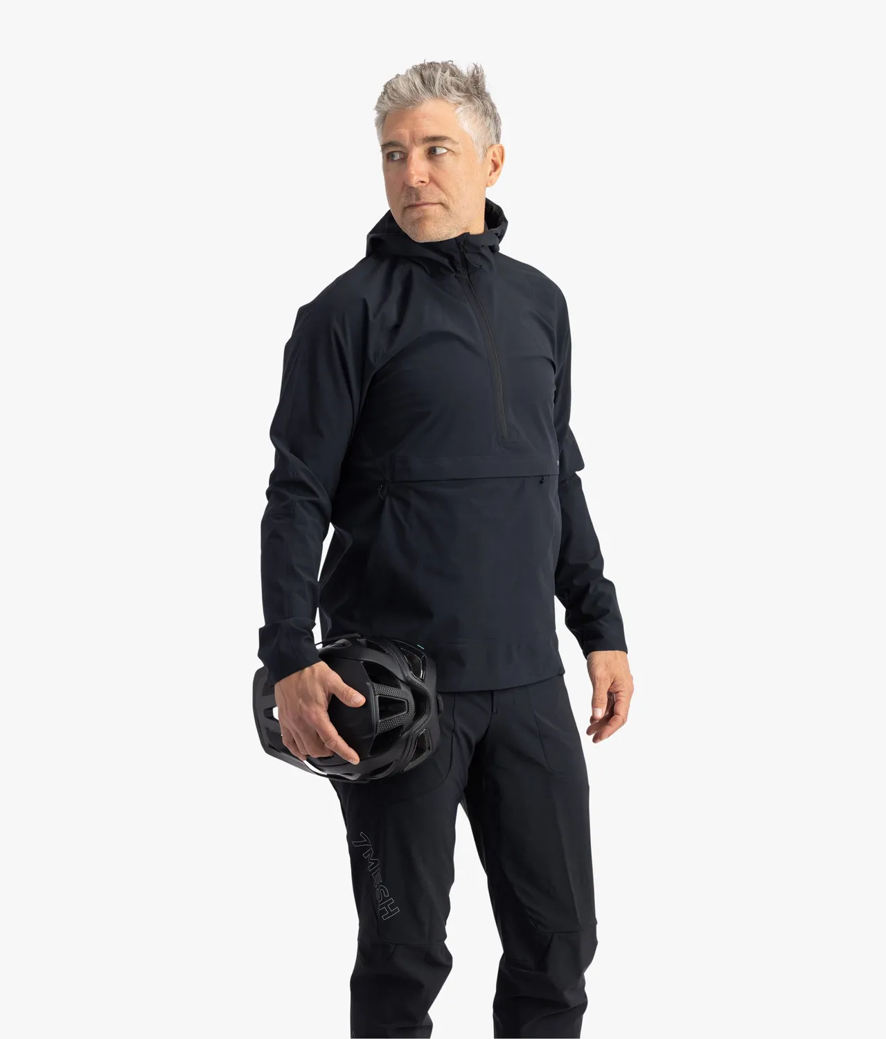 7MESH Cache Anorak jacka Limestone vindtålig