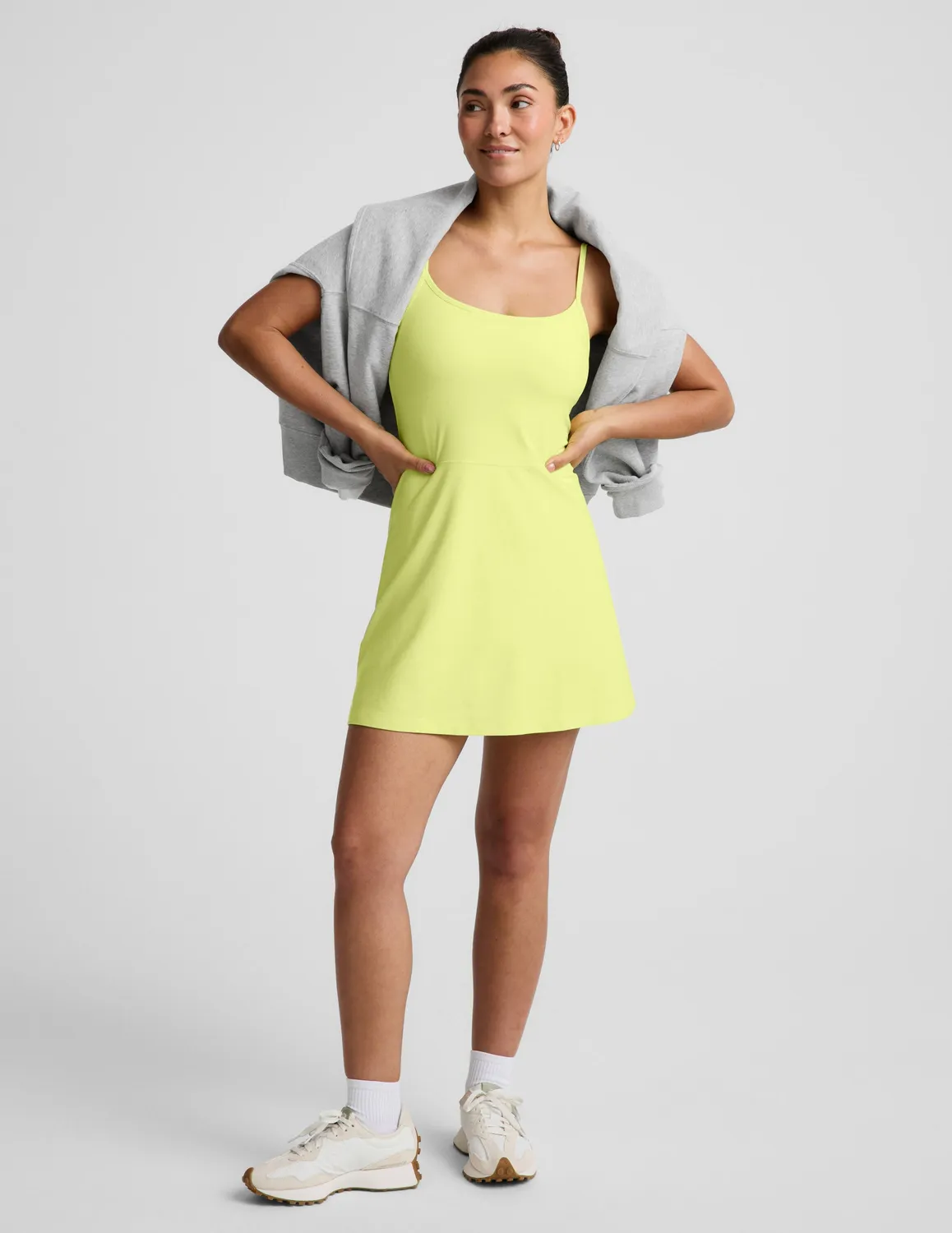 Beyond Yoga Midweight Spacedye Forever Dress klänning lime
