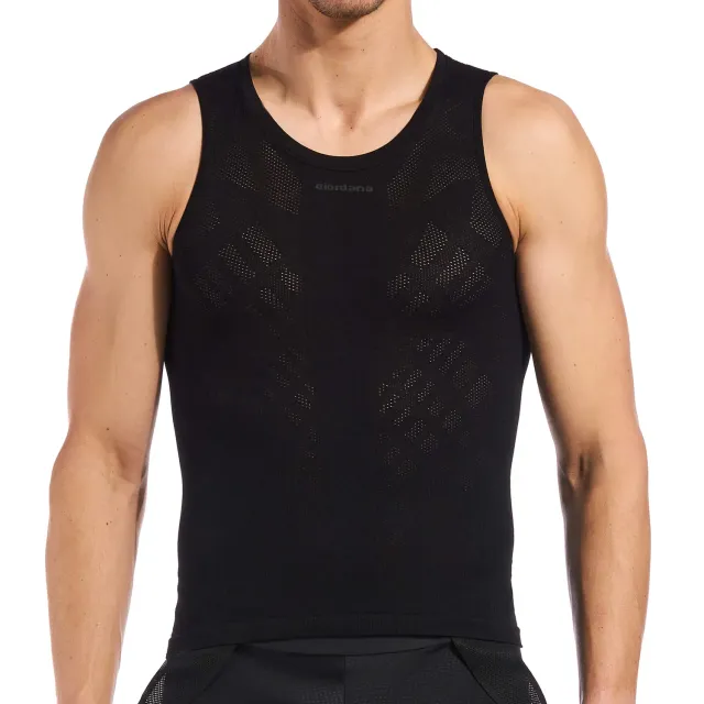 Giordana Lightweight Knitted ärmlöst baslager svart