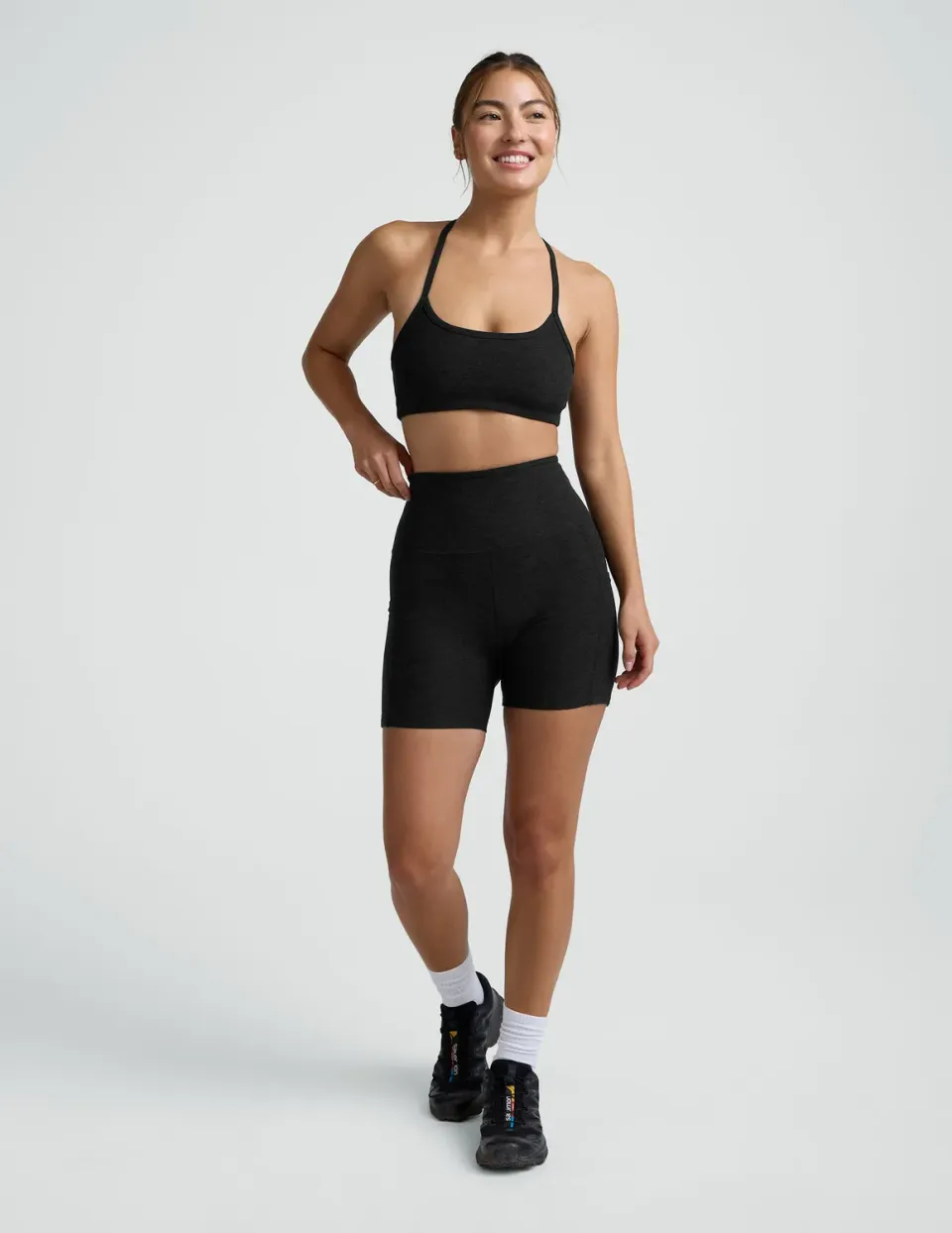 Beyond Yoga Spacedye Keep Pace 5" shorts fickor svart