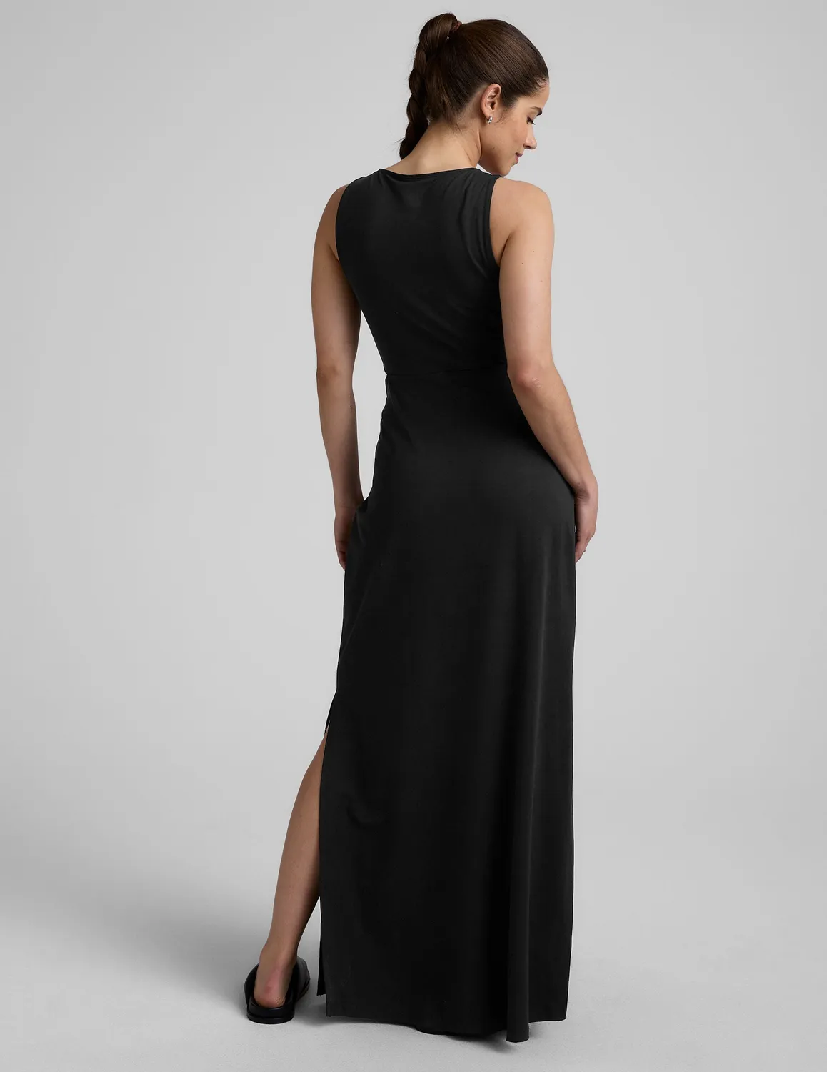 Beyond Yoga Around The World Front Twist Maxi klänning Black