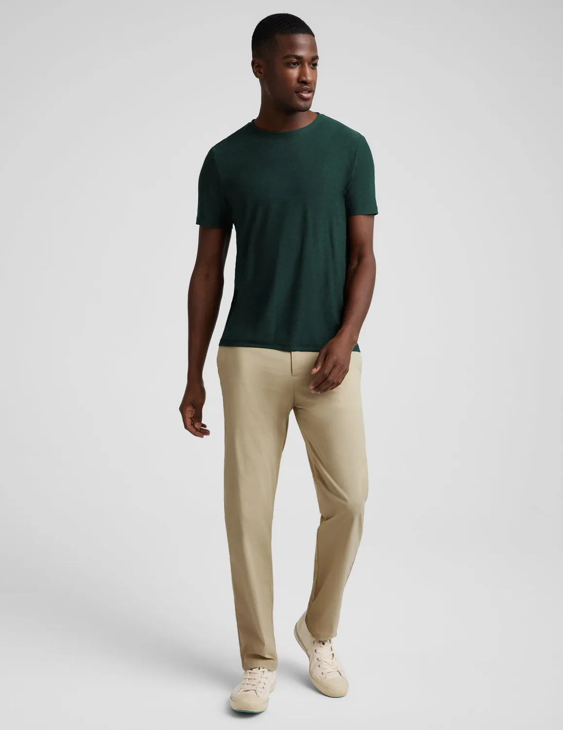 Always Beyond Men's Crew Tee 2.0 t-shirt Midnight Green lätt