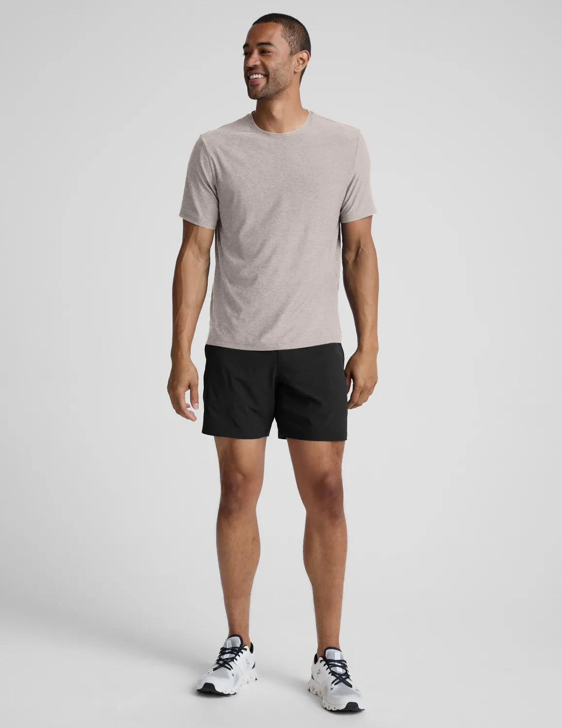 Beyond Yoga Always Beyond Crew Tee 2.0 t-shirt elk heather lätt