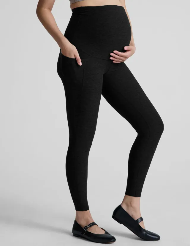 Beyond Yoga Spacedye Love the Bump gravidlegging Darkest Night