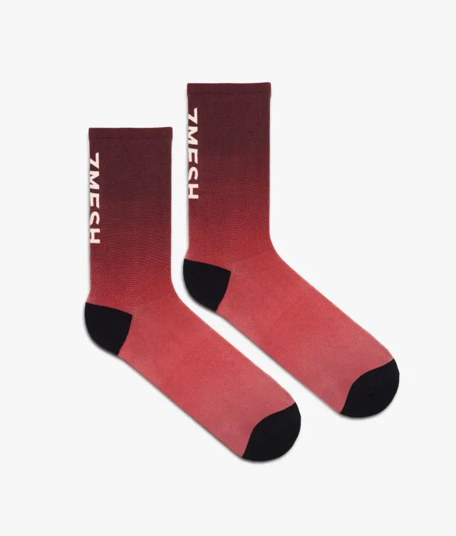 7MESH Fading Light cykelstrumpor Trail Mix sommar