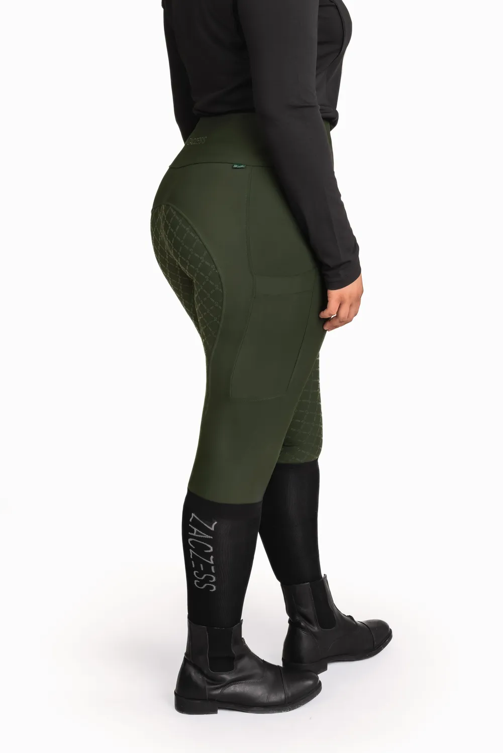 ZacZess Ohio Plus ridleggings emerald full grip ficka