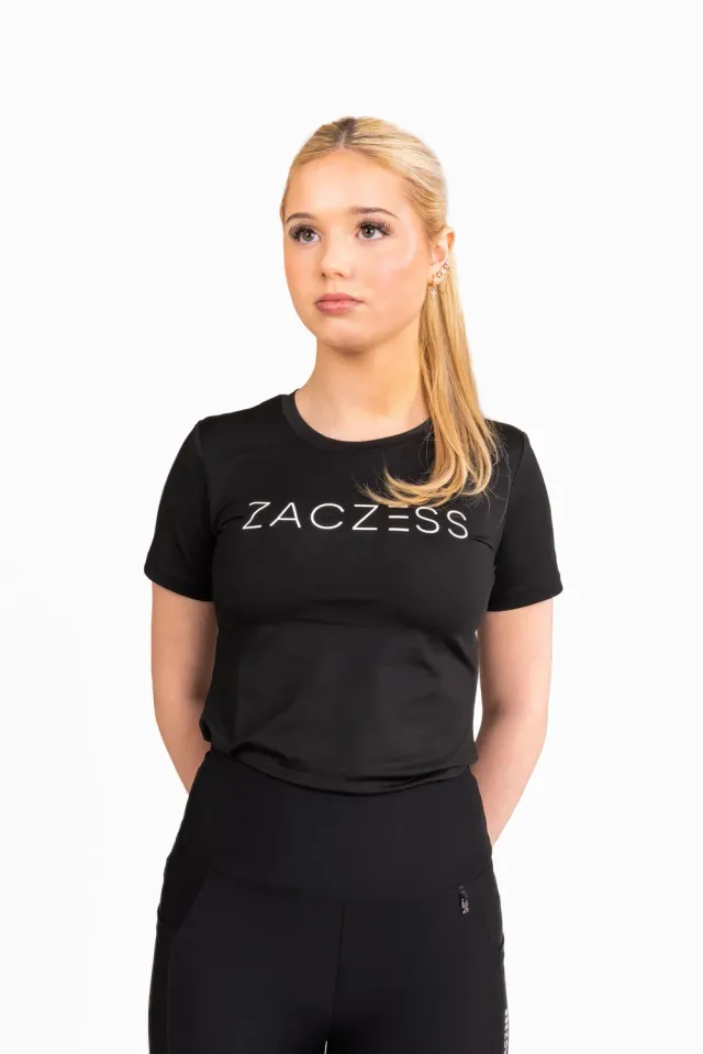 ZacZess YR Sofia T-shirt ridtröja svart snabbtorkande
