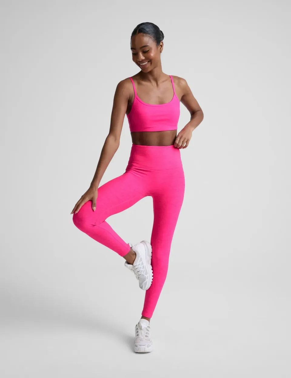 Beyond Yoga Spacedye No Front Seam Midi leggings rosa