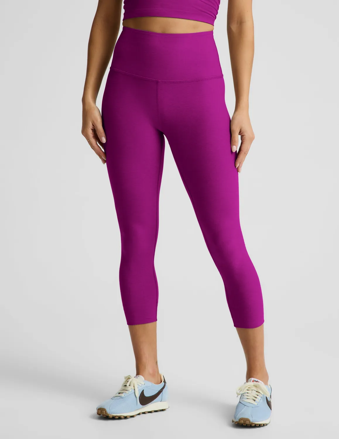 Beyond Yoga Spacedye Walk And Talk caprileggings Berry Bliss hög midja