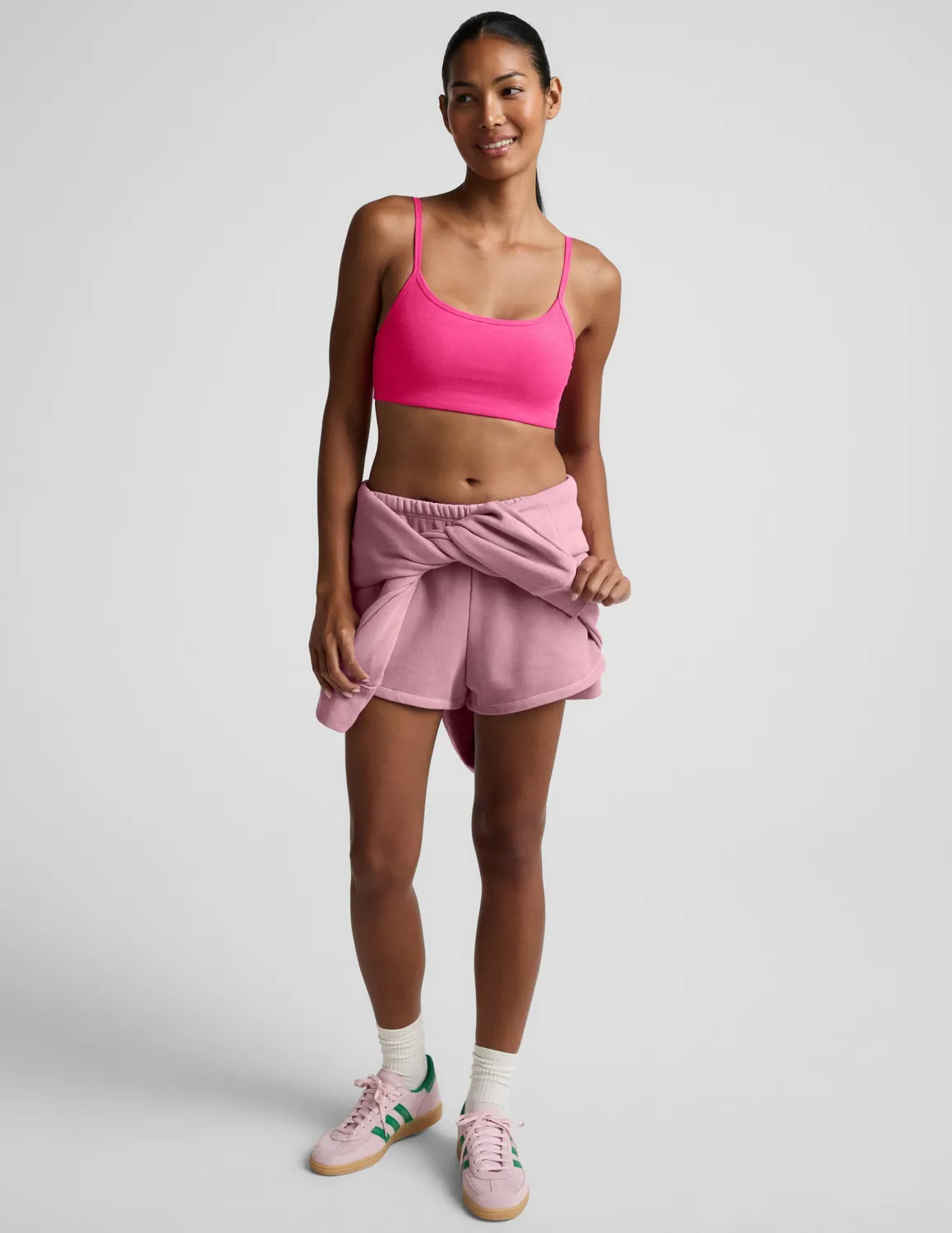 Beyond Yoga Spacedye Forever Bra sport-bh Pink Glow Heather rosa
