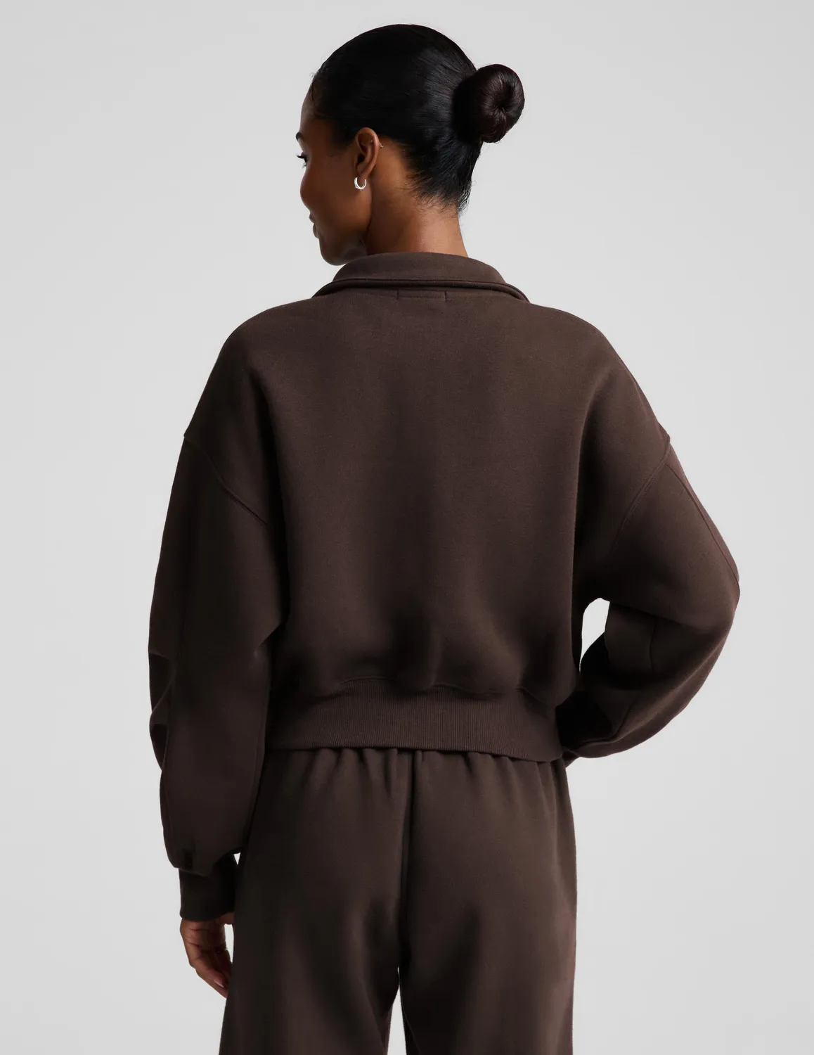 Beyond Yoga LuxeFleece 2.0 Double Zip Jacket Jacka Dark Chocolate
