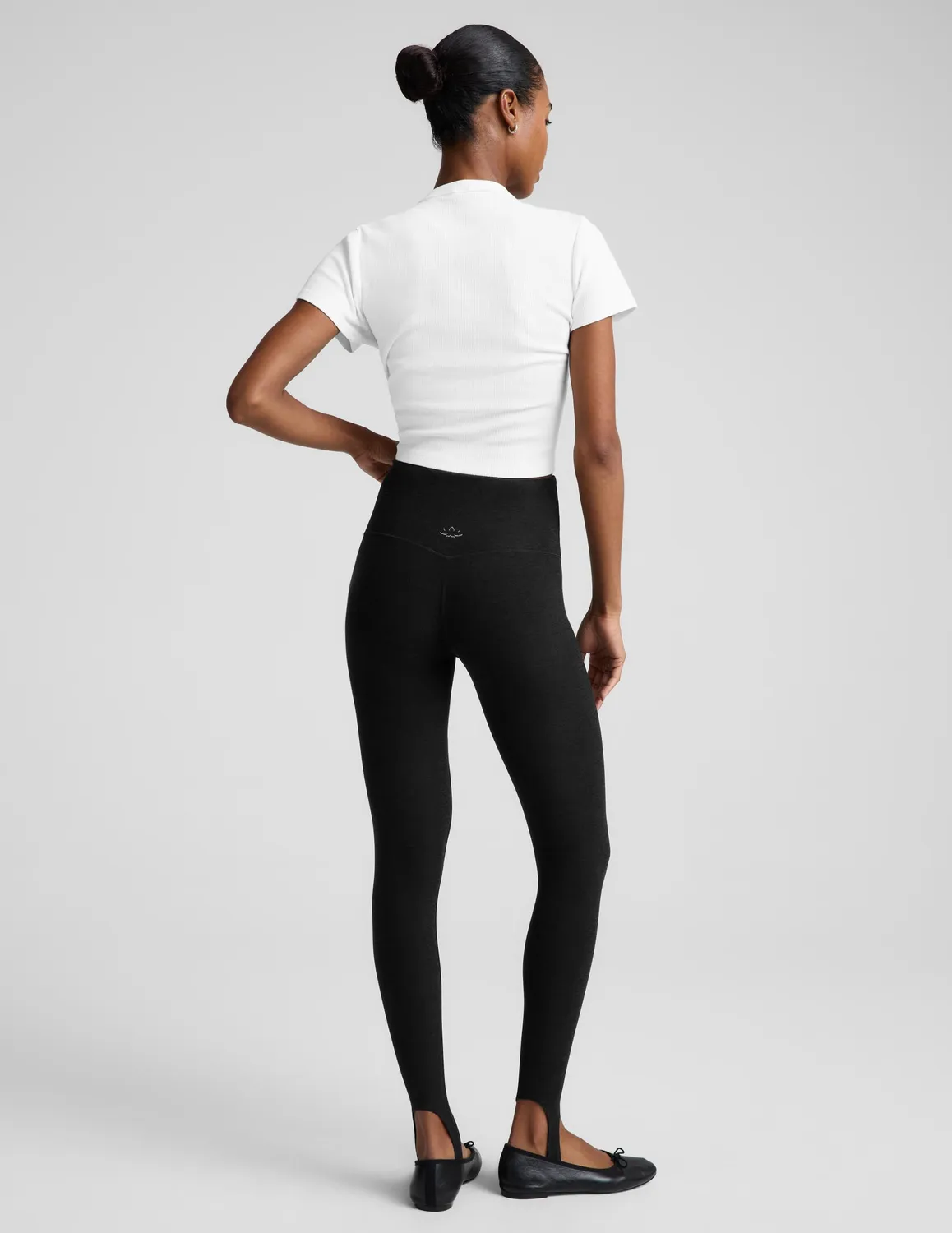 Beyond Yoga Spacedye Stirrup Midi leggings svart hög midja