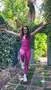 Beyond Yoga Spacedye Centered Midi Legging träningstights Holly Red mjuk