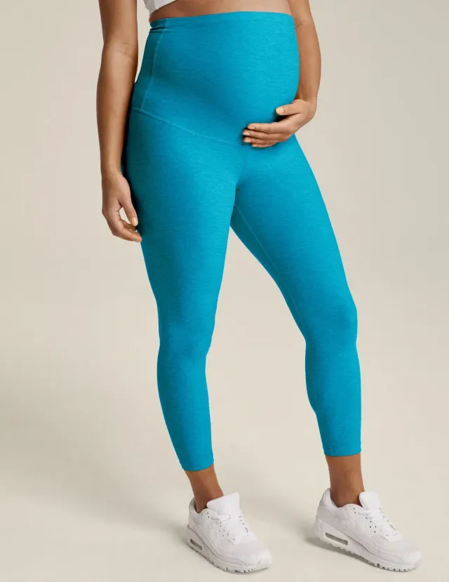 Beyond Yoga Spacedye Love The Bump capri mammaleggings Cali Blue stödjande