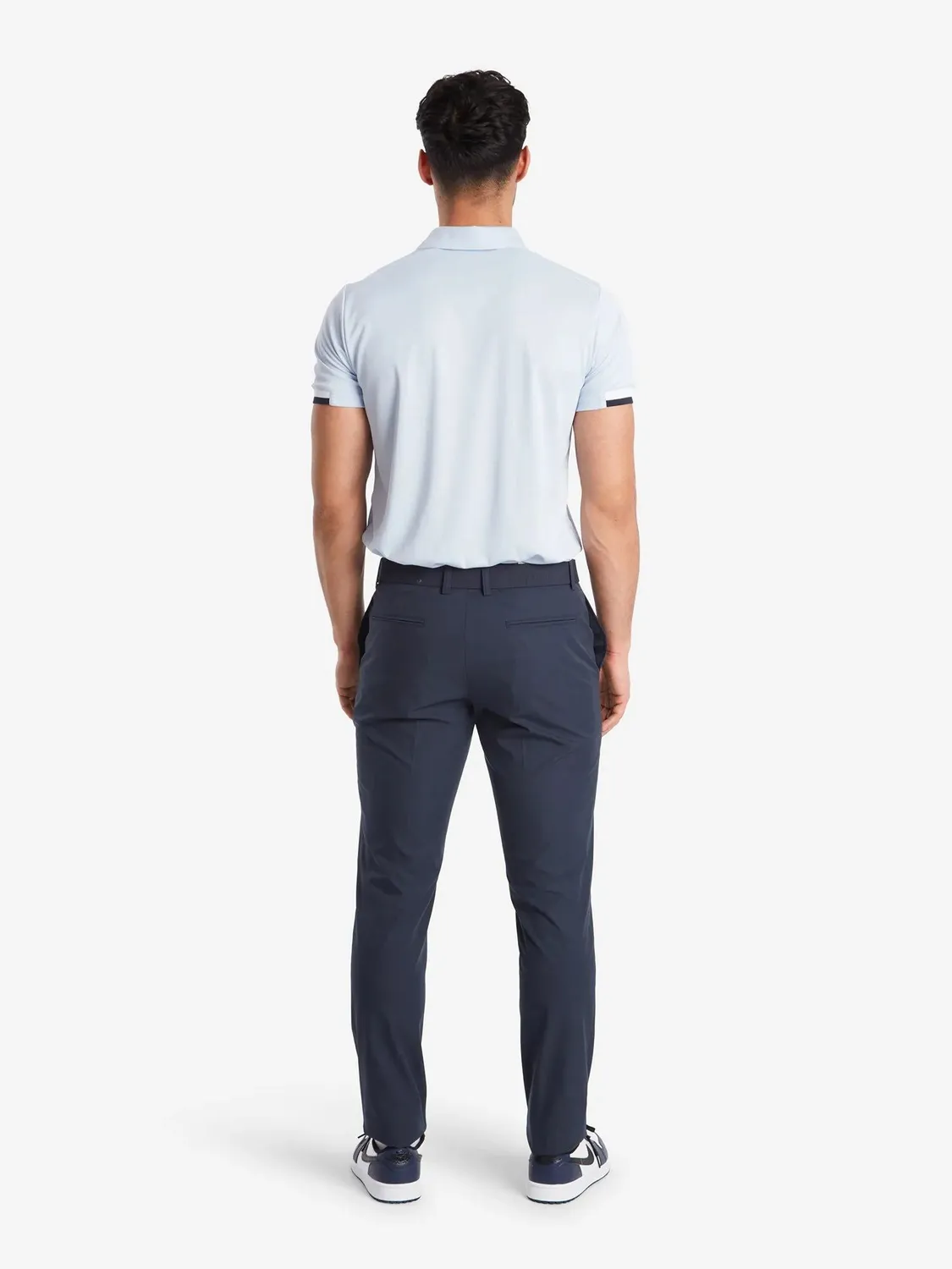 Cross Sportswear Byron Lux chinos marinblå W34/L34 stretch