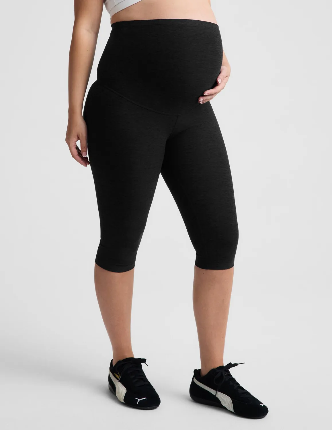 Beyond Yoga Spacedye Maternity Pedal Pusher leggings darkest night gravid