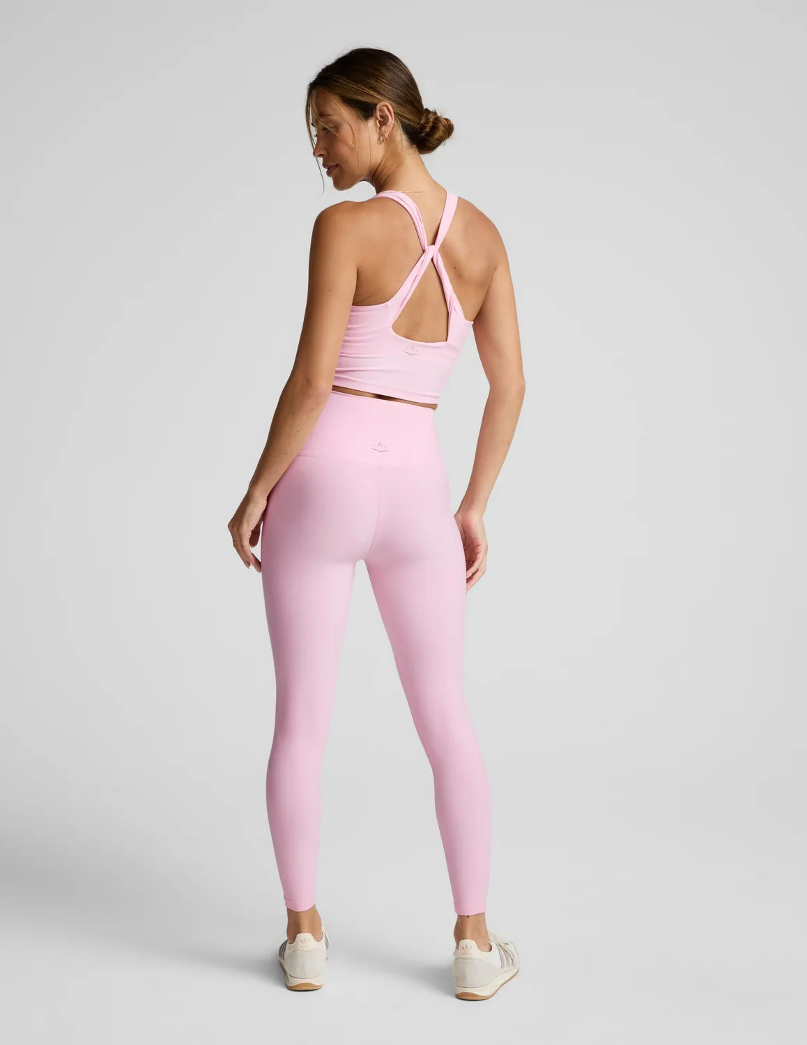 Beyond Yoga Spacedye Centered Midi Legging träningstights Frosty Pink mjuk