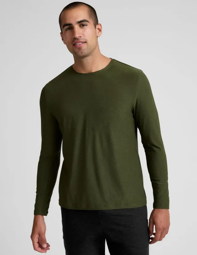 Beyond Yoga Always Beyond Long Sleeve Crew 2.0 tröja Army Green tunn