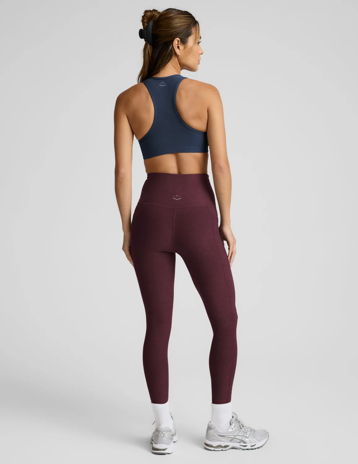Beyond Yoga Spacedye Out Of Pocket High Waisted Midi Legging leggings cabernet heather