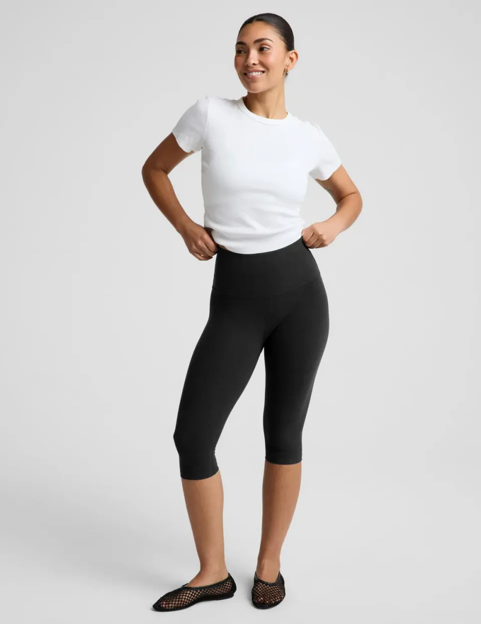 Beyond Yoga Spacedye Pedal Pusher leggings Darkest Night 3/4