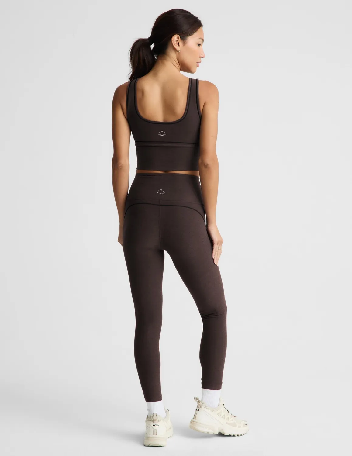Beyond Yoga Spacedye Dynamic High Waisted Tights Dark Chocolate midi