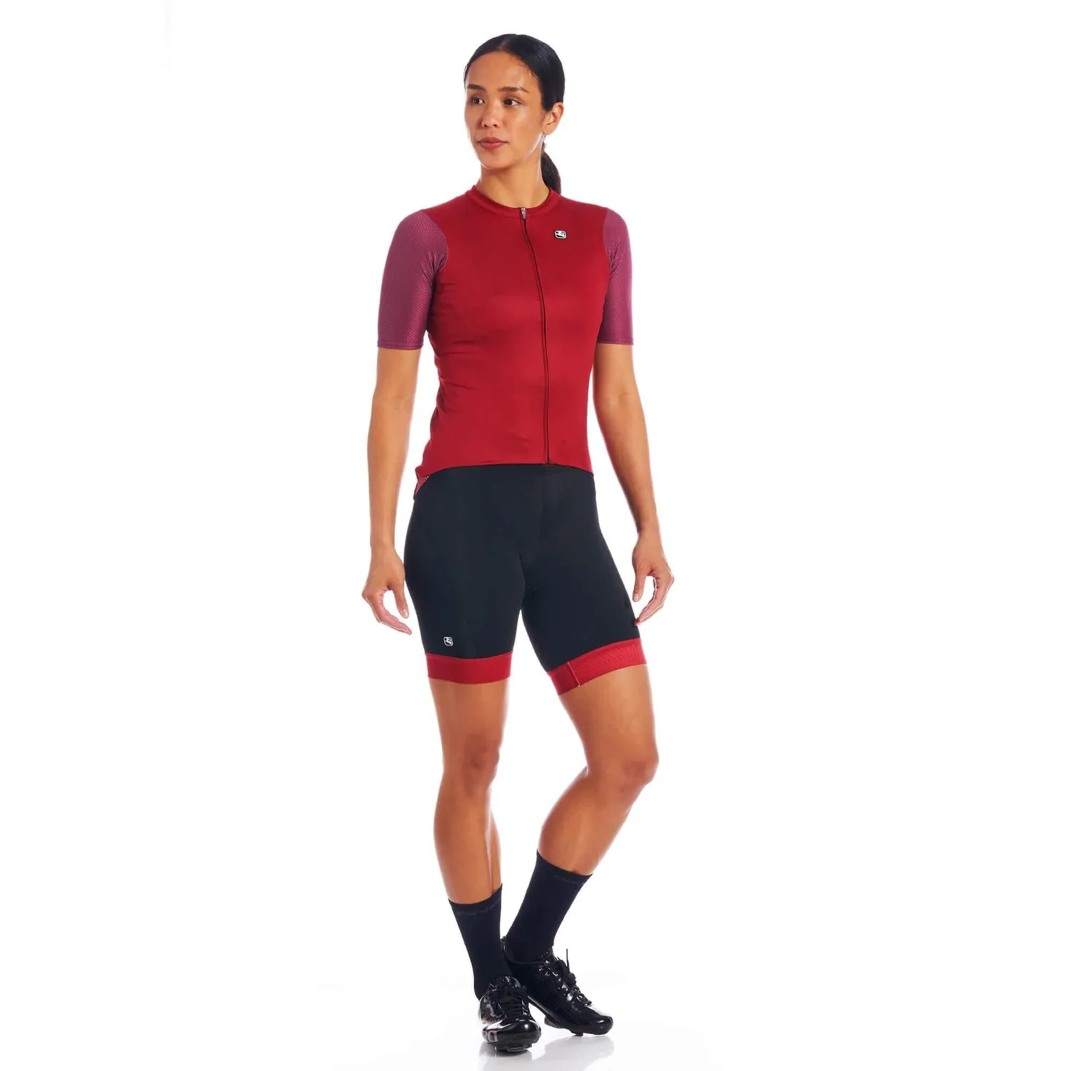 Giordana SilverLine Jersey cykeltröja granatröd dam