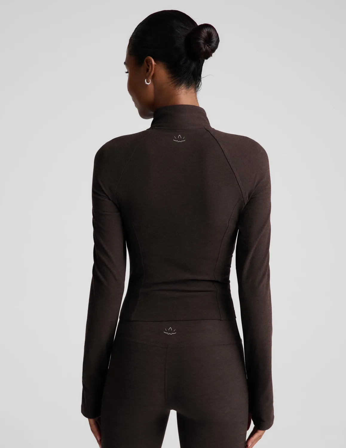 Beyond Yoga Spacedye High Definition Jacket träningsjacka Dark Chocolate