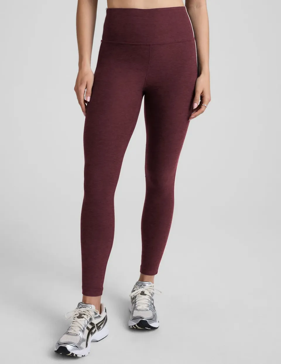 Beyond Yoga Spacedye Ready Midi Legging Midnight Burgundy stretch
