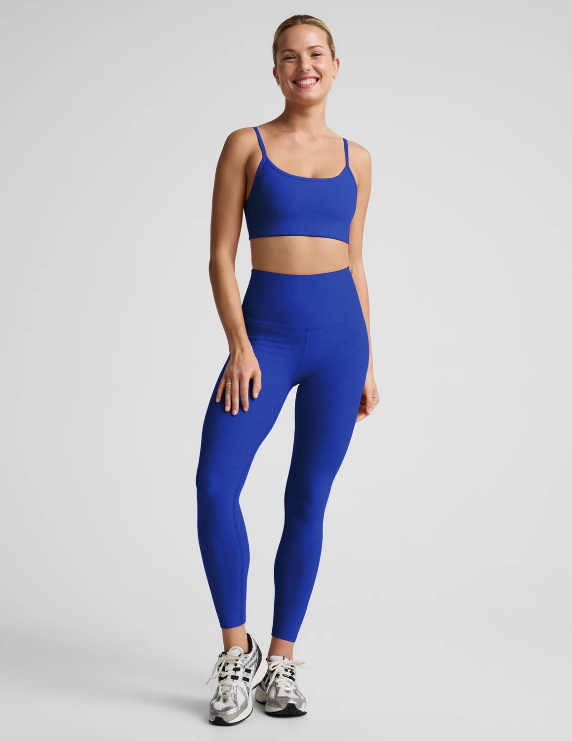 Beyond Yoga Spacedye Forever Bra sport-bh Ultra Blue Heather lätt stöd