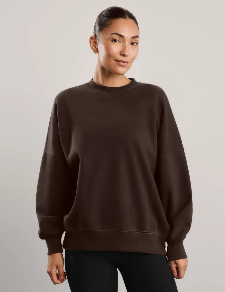 Beyond Yoga LuxeFleece 2.0 Oversized sweatshirt Dark Chocolate
