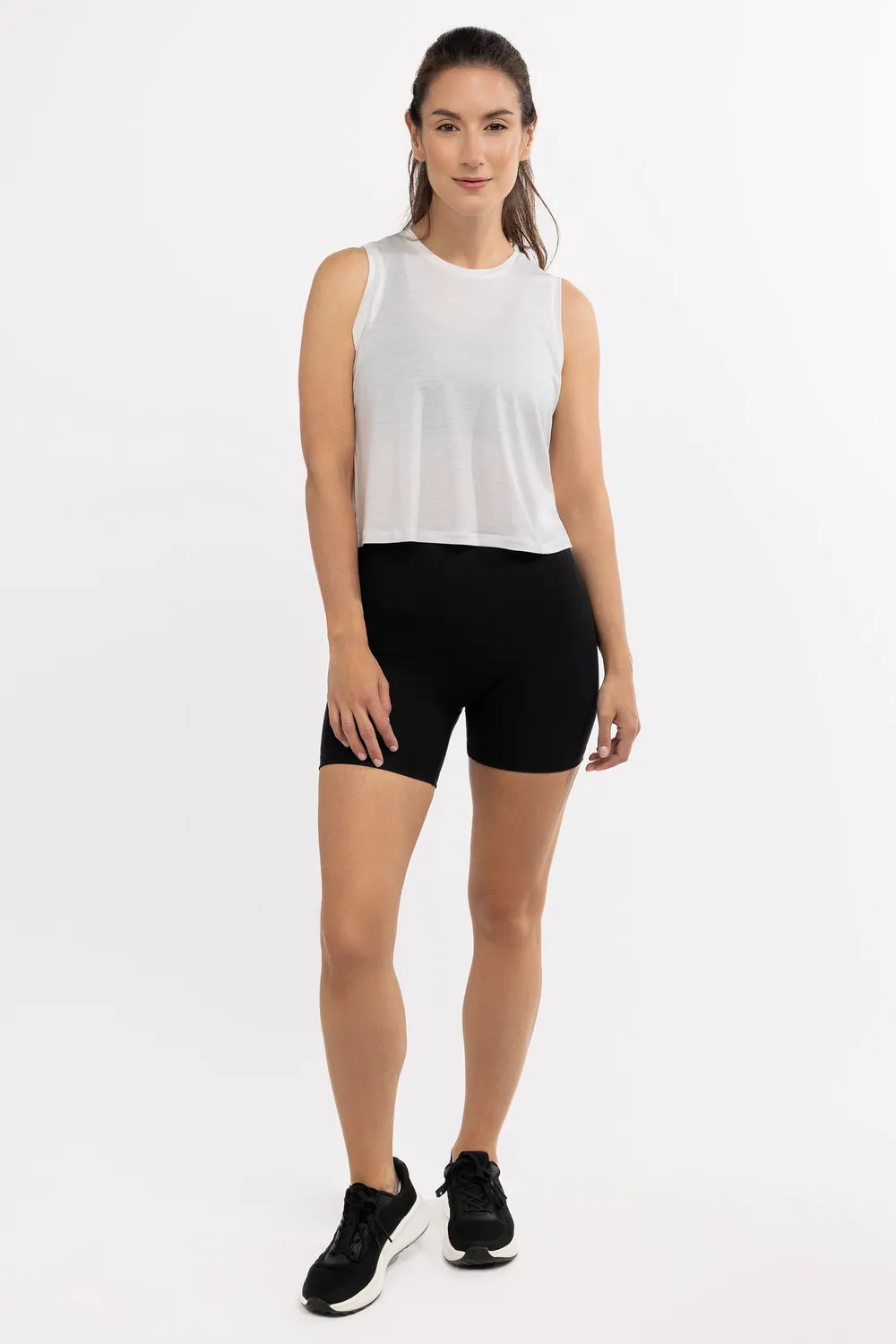 Tripulse AER Relaxed Tencel Crop Top träningstopp sval