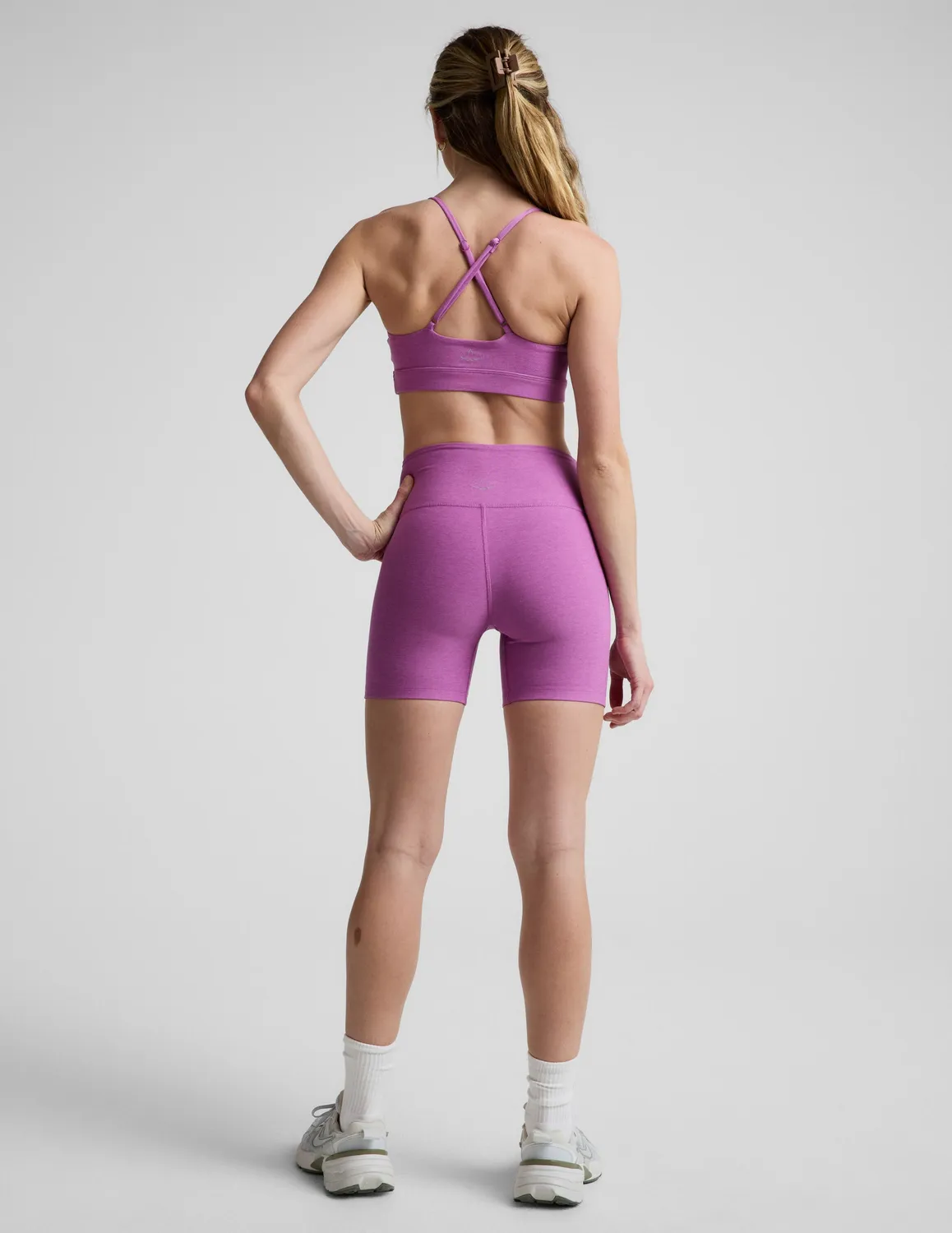 Beyond Yoga Spacedye No Front Seam 5 Biker Short cykelbyxor rosa