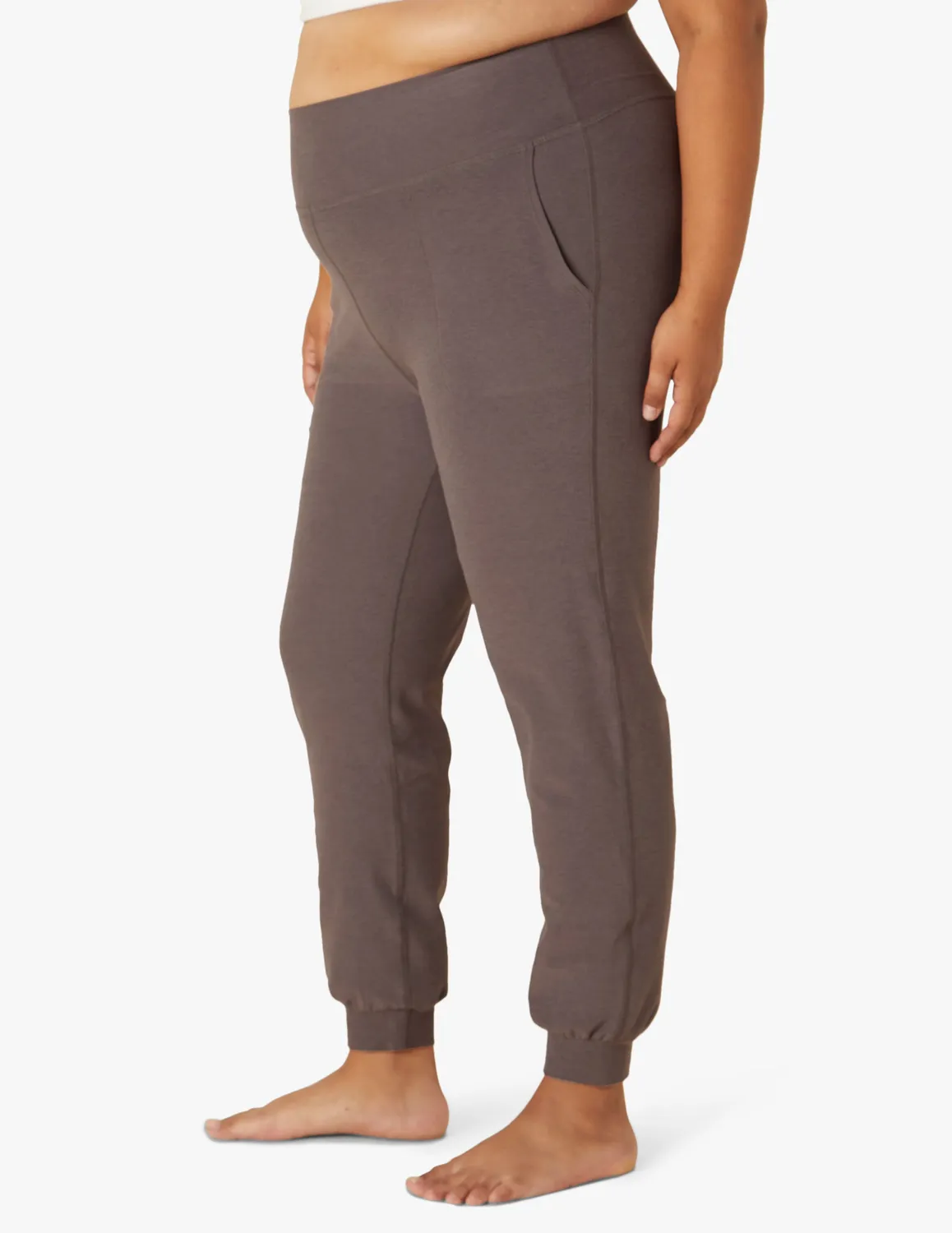 Beyond Yoga Spacedye Midi Jogger mjukisbyxor Woodland Heather fickor
