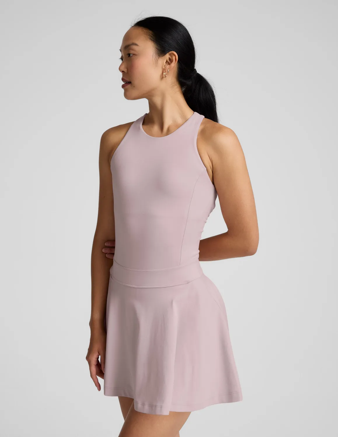 Beyond Yoga Ace Active Dress träningsklänning Blush Blooms mönstrad