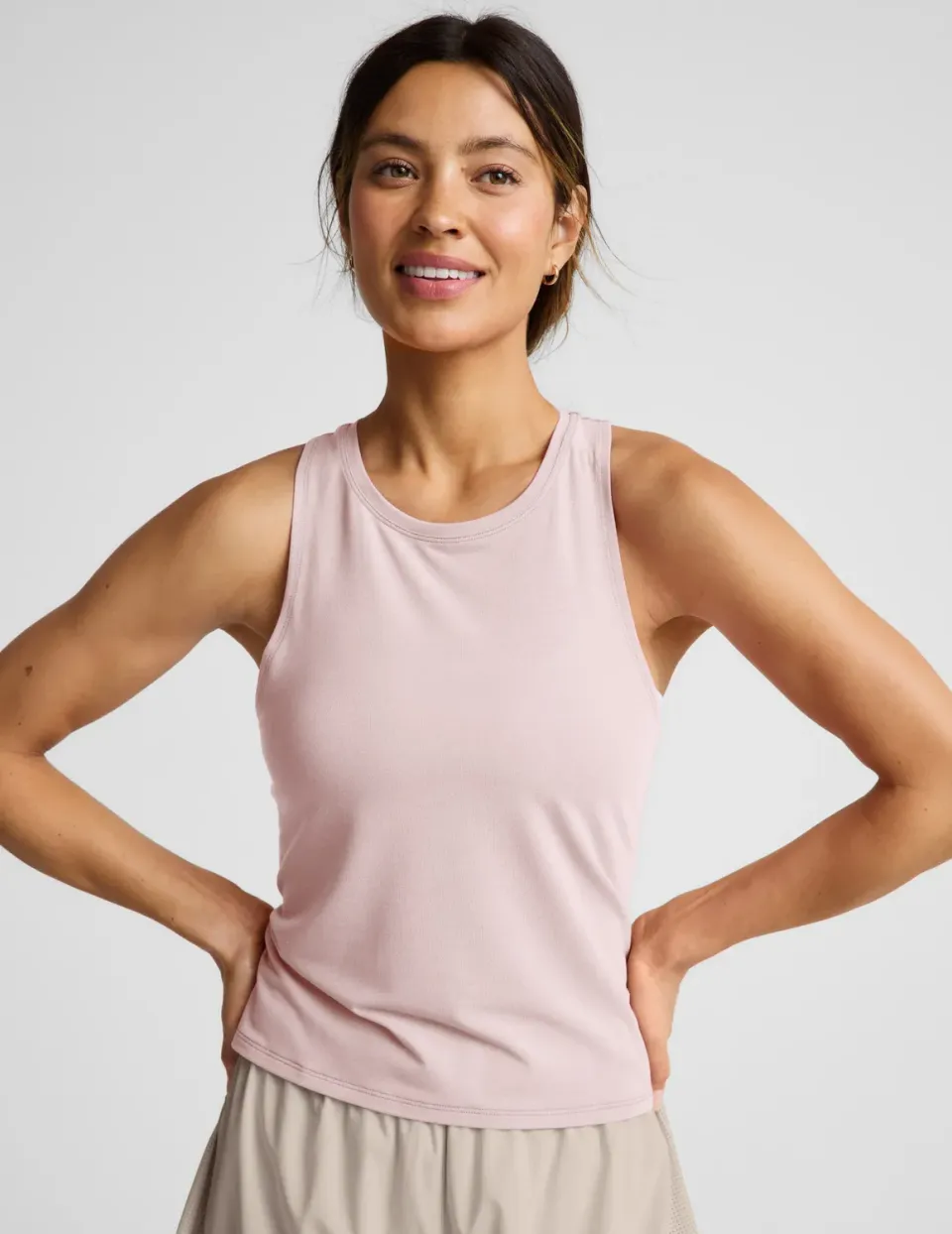 Beyond Yoga Breezeweight Active Racerback Tank träningslinne Pink Petal