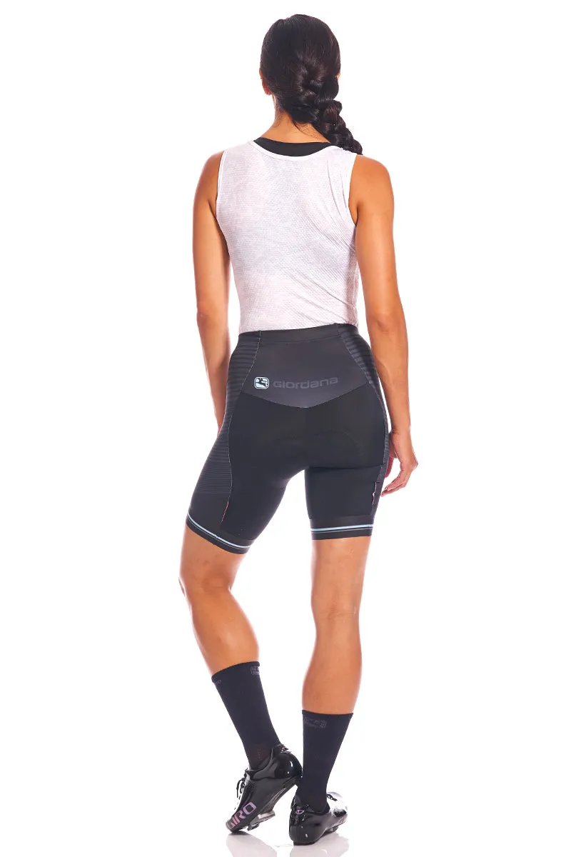 Giordana Moda Vero Pro cykelbyxor dam svart ljusblå vadderade