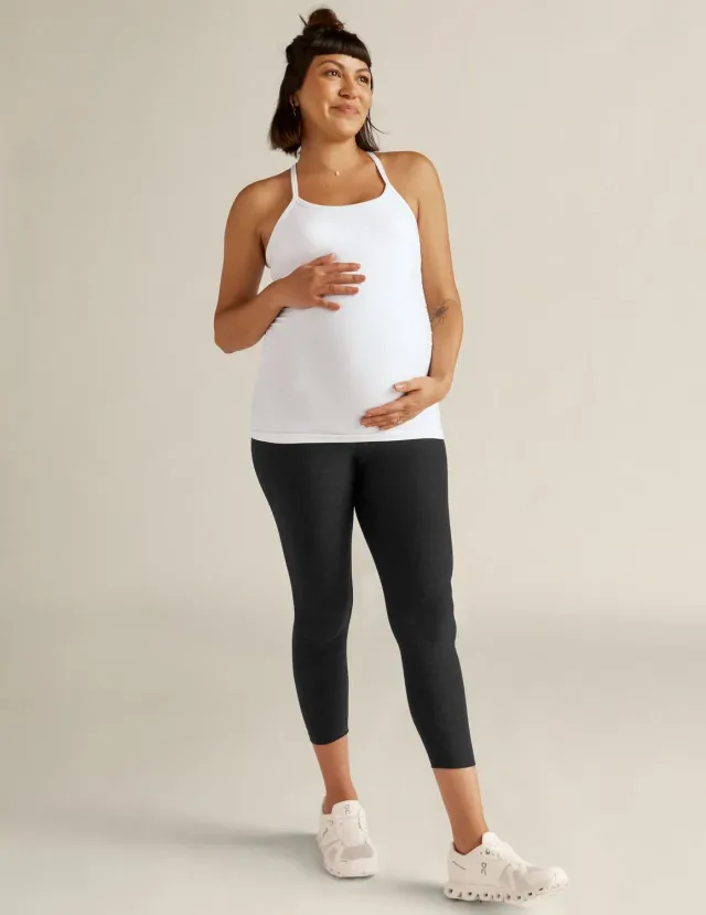 Beyond Yoga Spacedye Love The Bump gravidleggings Darkest Night