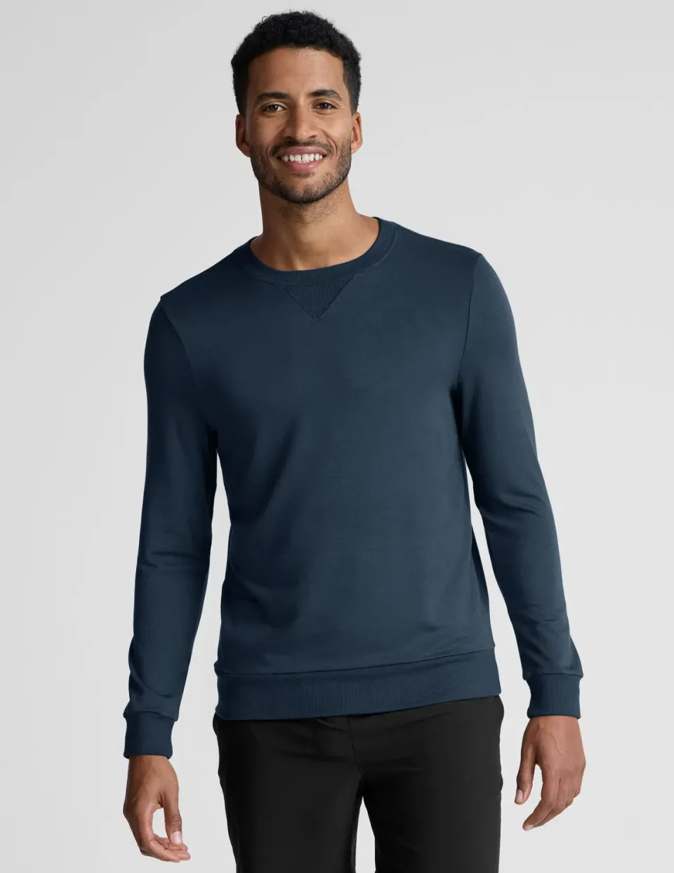 Beyond Yoga Always Beyond Men Crew Pullover sweatshirt Nocturnal Navy