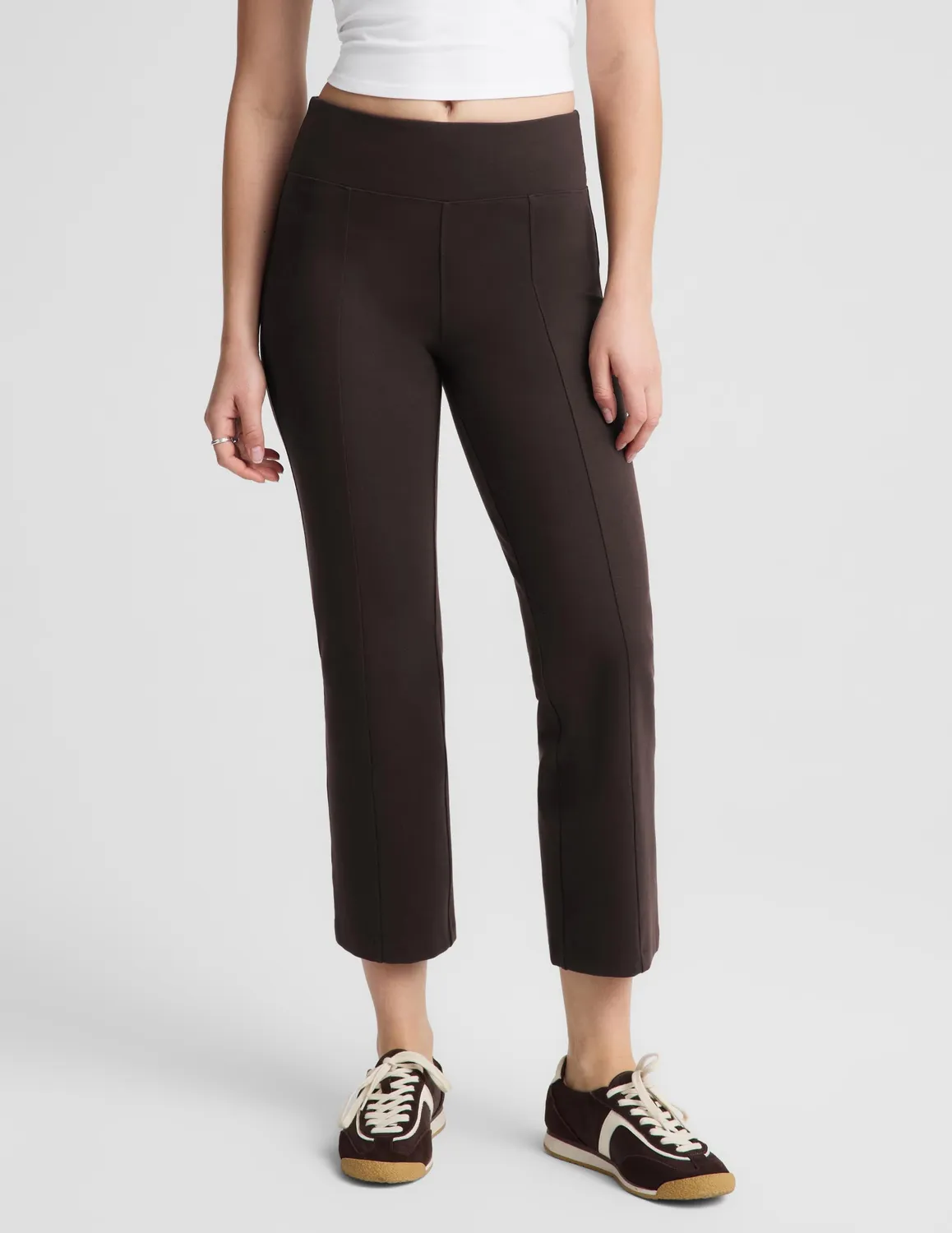 Beyond Yoga Ponte Kick Flare byxor Dark Chocolate ponte