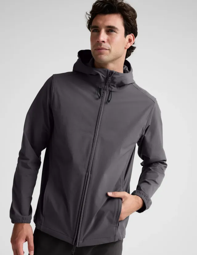 Beyond Yoga AirLite Hooded Full Zip jacka svart
