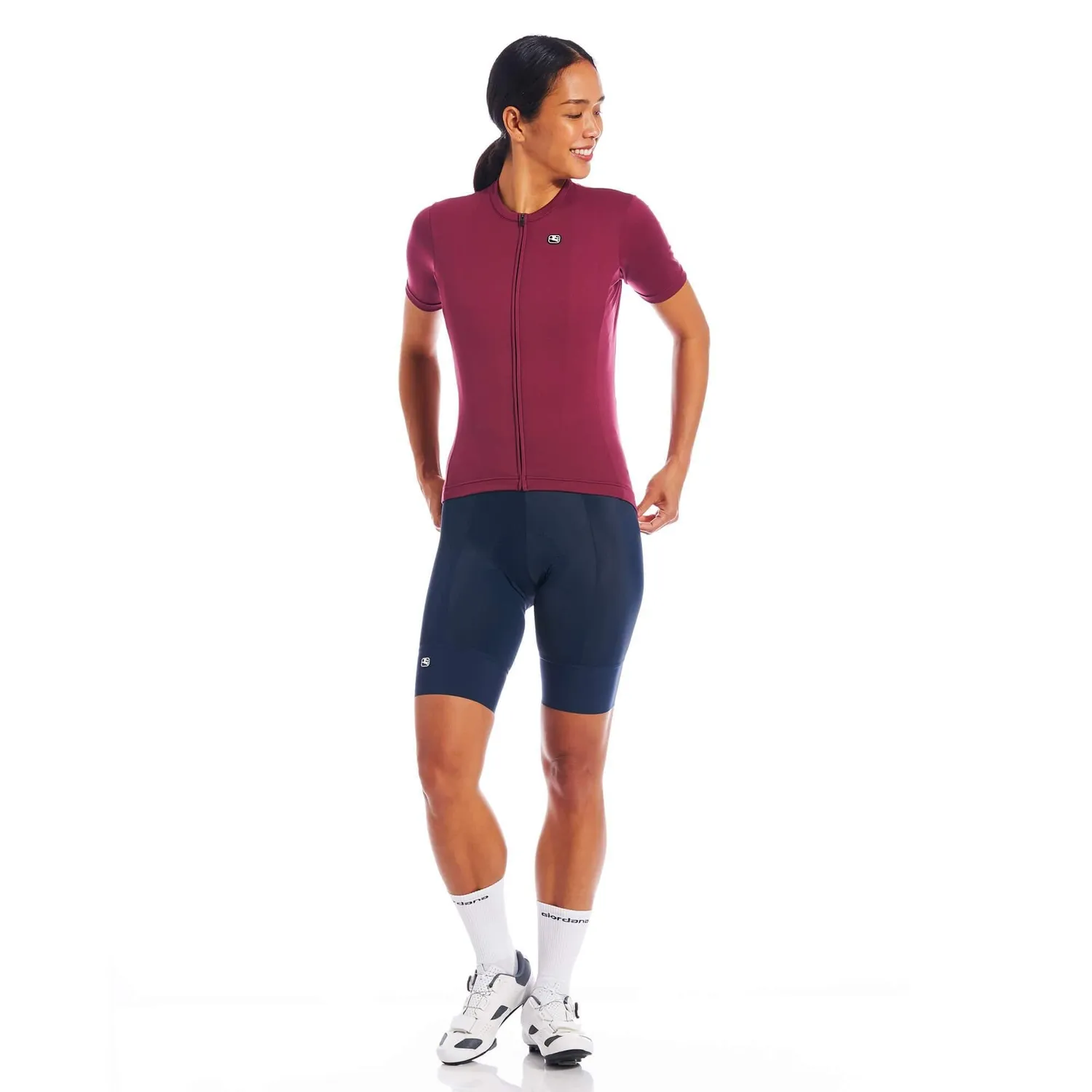 Giordana Fusion cykeltröja dam avslappnad sangria