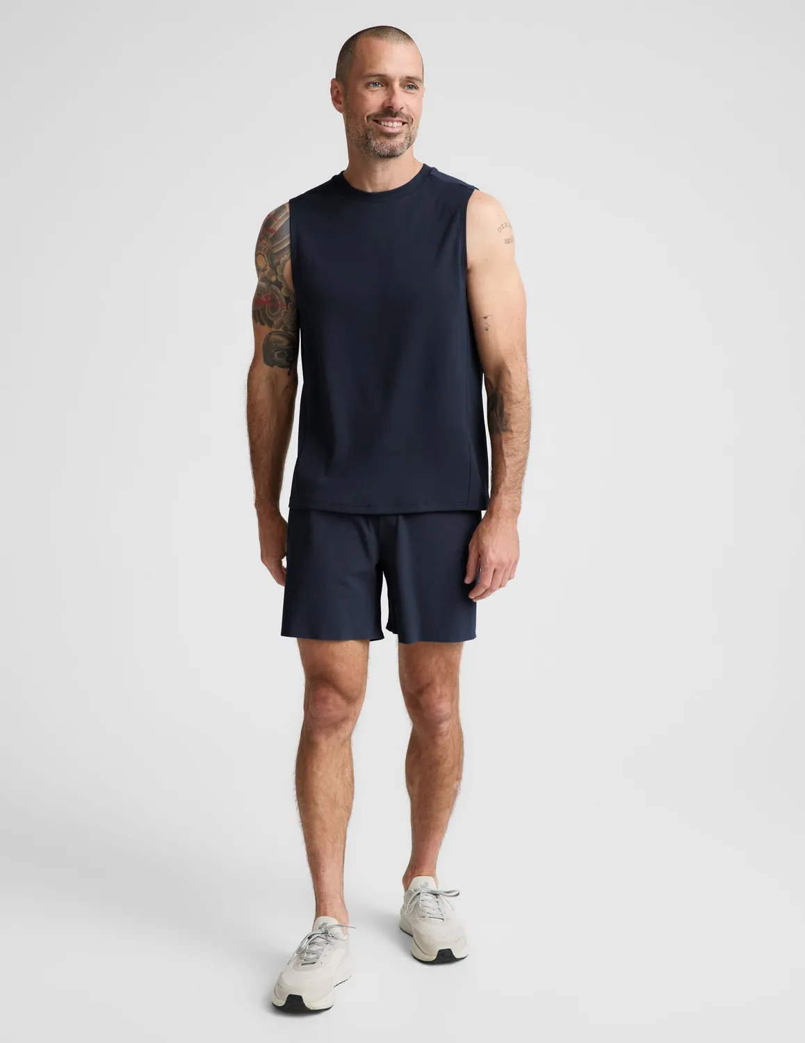 Beyond Yoga WarpLite Range Lined Short 6" shorts Nocturnal Navy