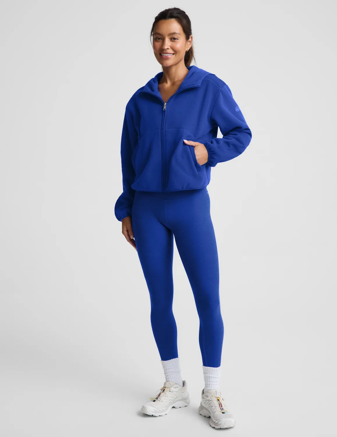 Beyond Yoga PolarFlex Fleece Jacket jacka Ultra Blue