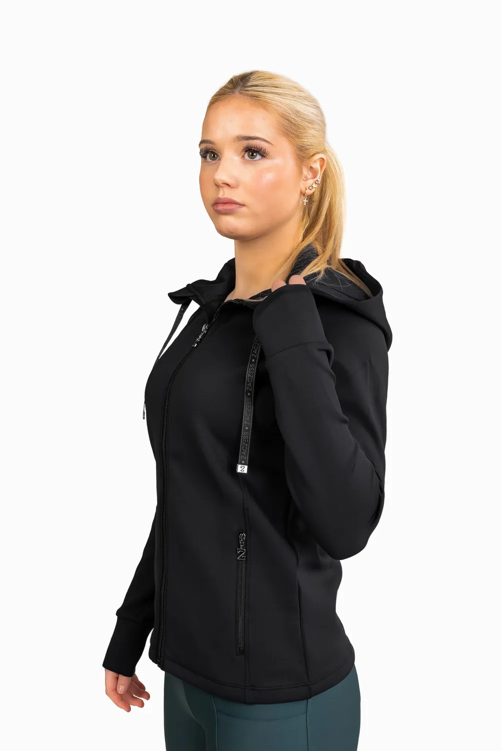 ZacZess Brooklyn Black hoodie barn 3XS-XS