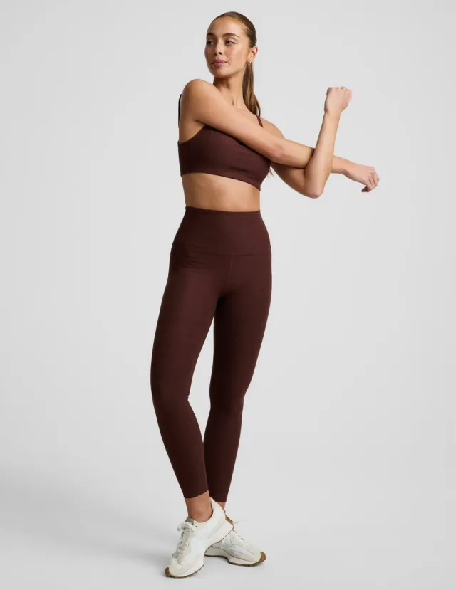 Beyond Yoga Spacedye Caught In The Midi High Waisted leggings Mocha mjuk