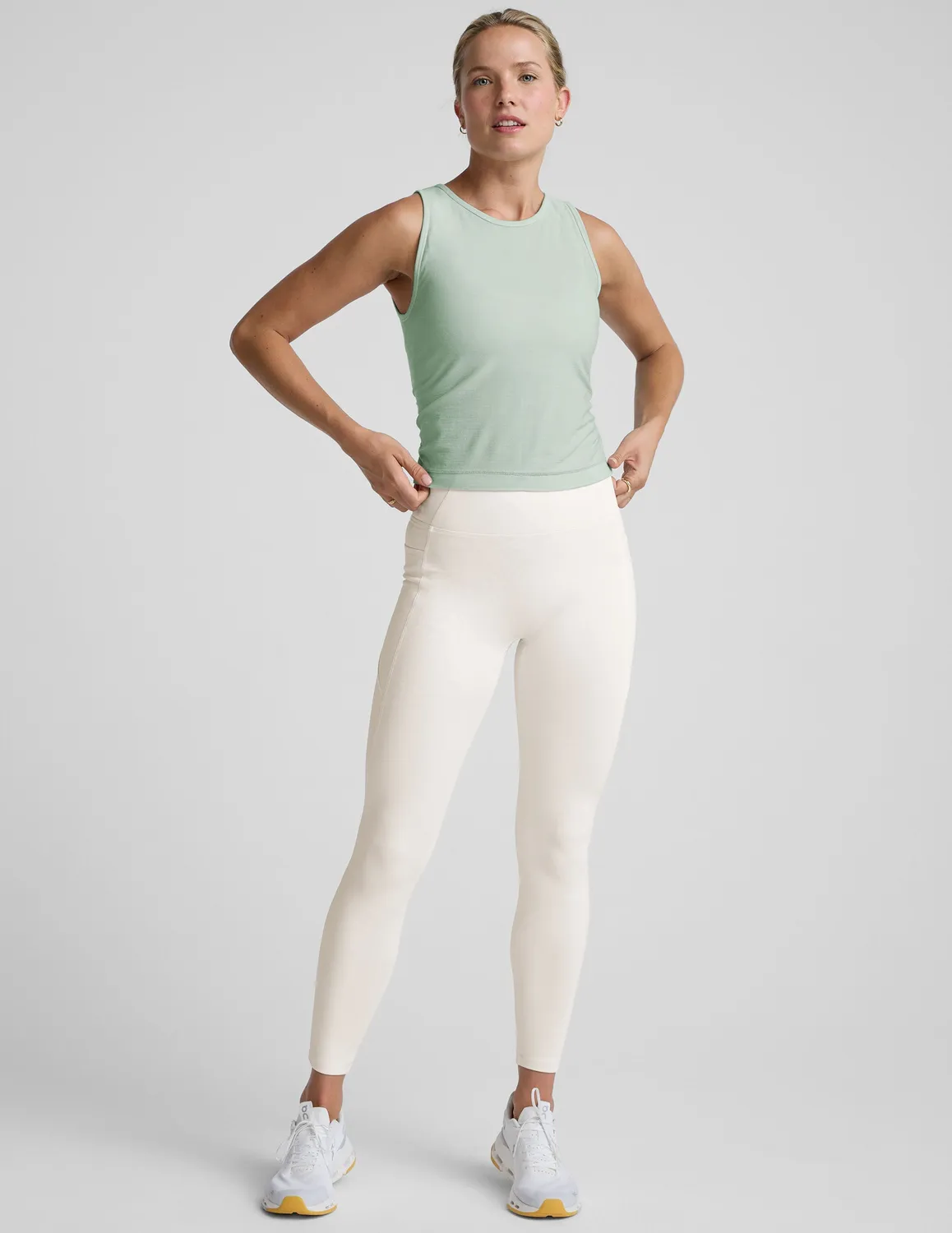 Beyond Yoga LuxeKnit Merino Wool Racerback linne Mist Spray merinoull