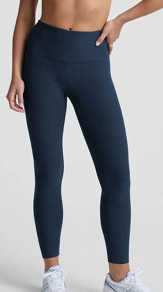 Beyond Yoga Spacedye High Waisted Practice Pocket Bootcut Pant 31" yogabyxor Sangria Heather